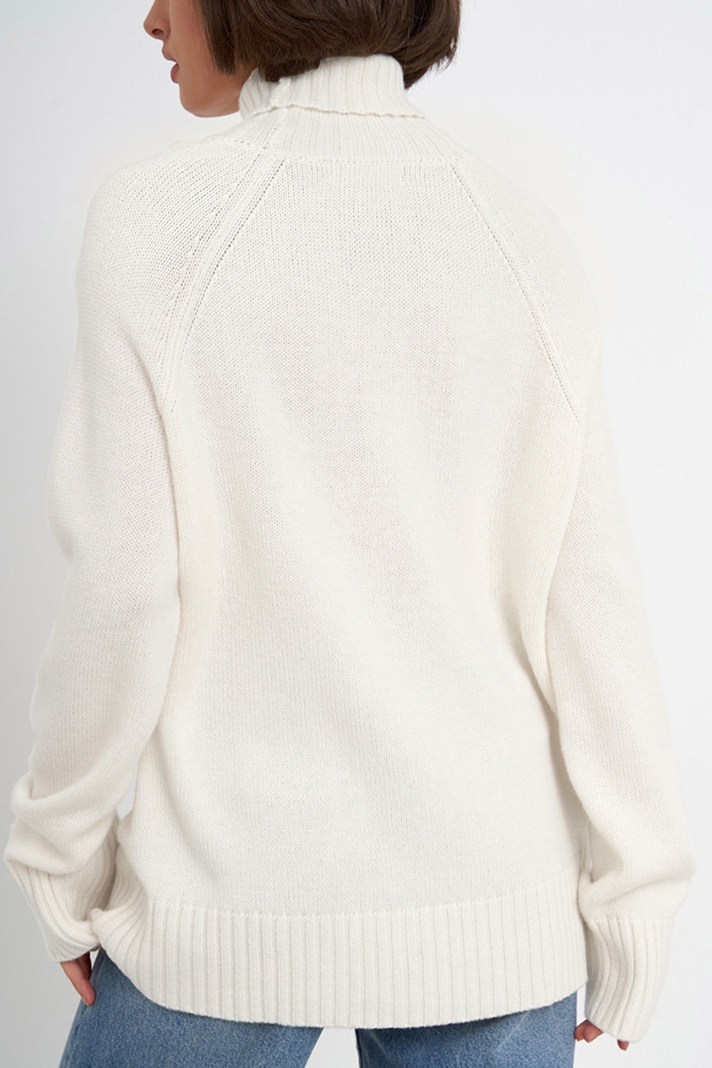Maxct &Turtle Neck Raglan Sleeve Sweater