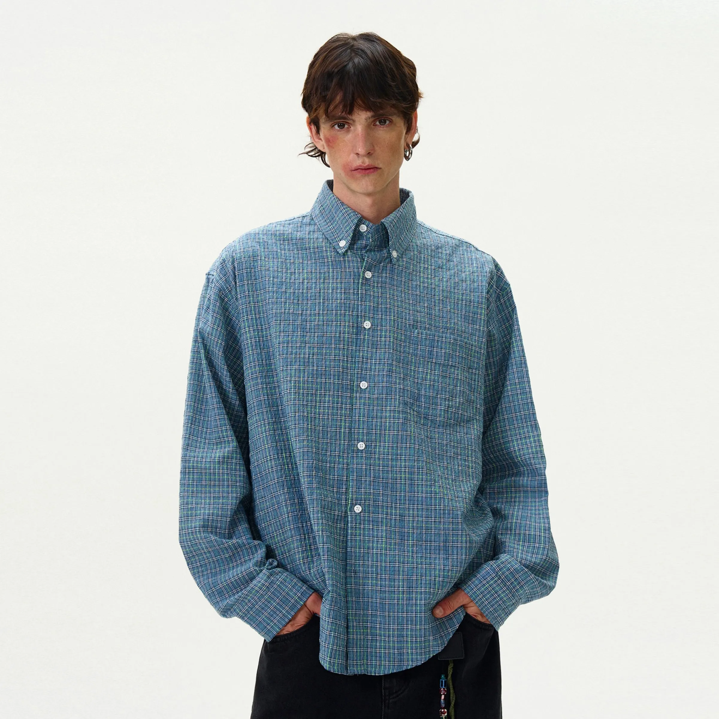 Madwitch Regular Fit Plaid Shirt Maxct