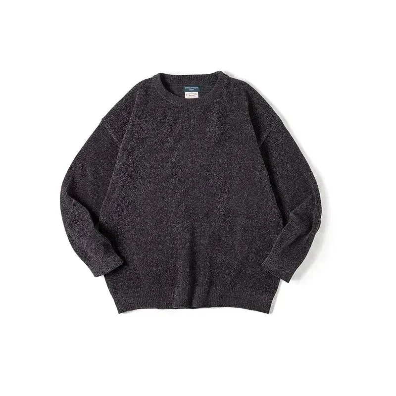 Maxct Chenille Style Crew Neck Sweater