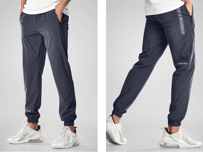 Quick Drying Men's Sport Pants: Running. Zipper Pockets. Fitness - true deals club