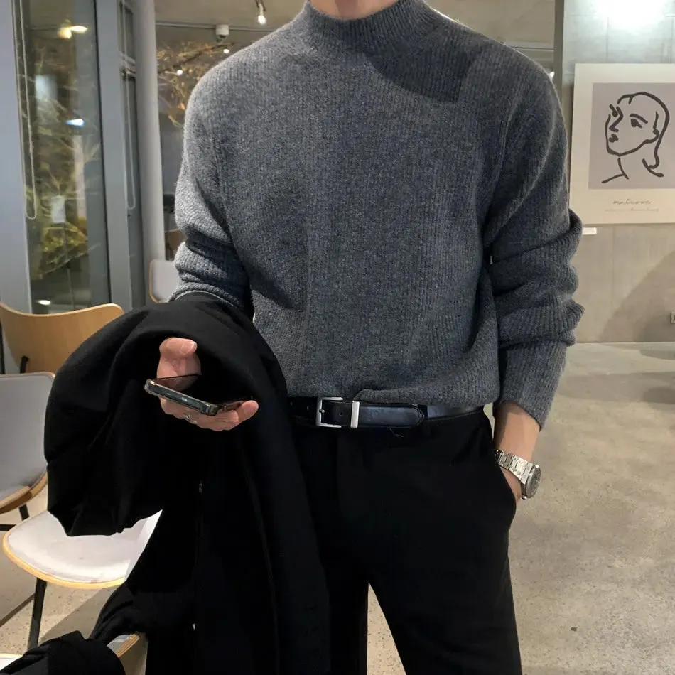 Maxct Half Turtleneck Pleated Sweater