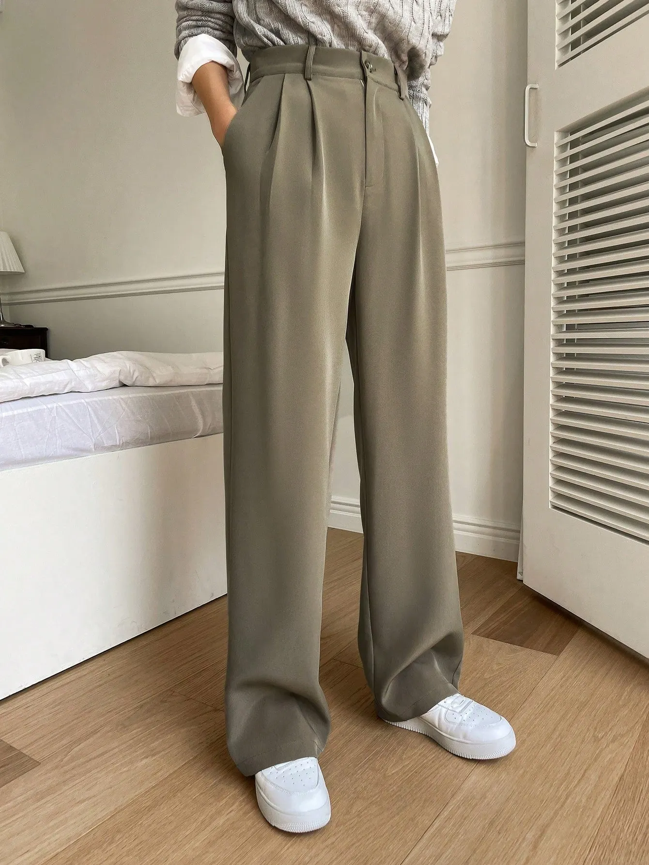 Maxct Plicated Detail Suit Pants