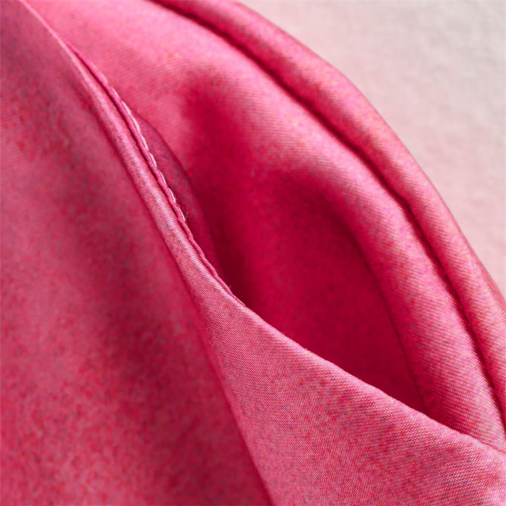 Autumn New Product Women's Fashion Silk Texture Tie Dyeing Printed Shirt High Waist Wide Leg Pants Set