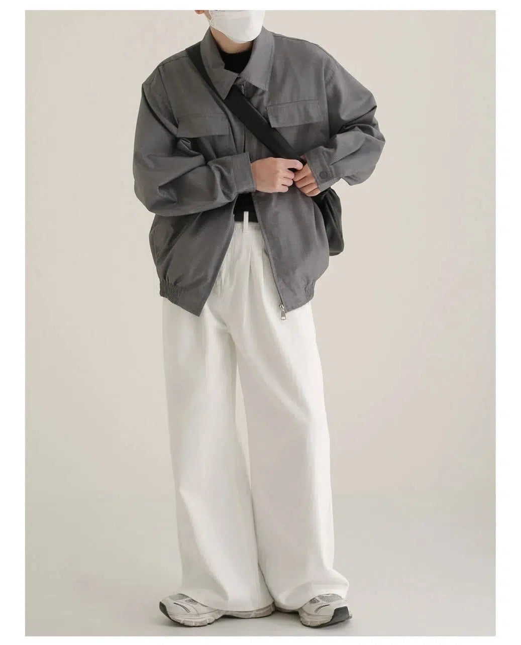 Maxct Retro Lapel Zip Bomber Jacket