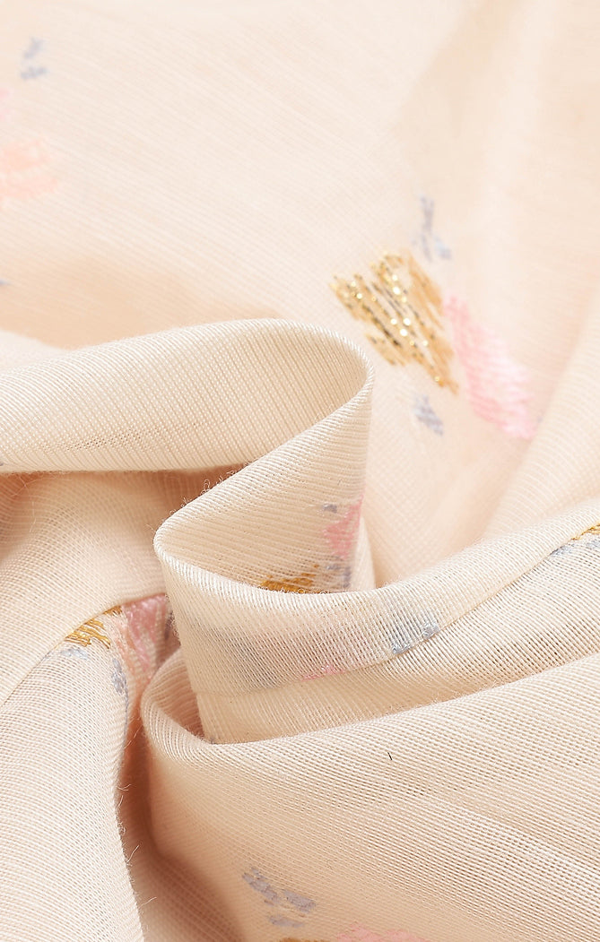 Puff Sleeve Bow Floral Jacquard Dress Maxct