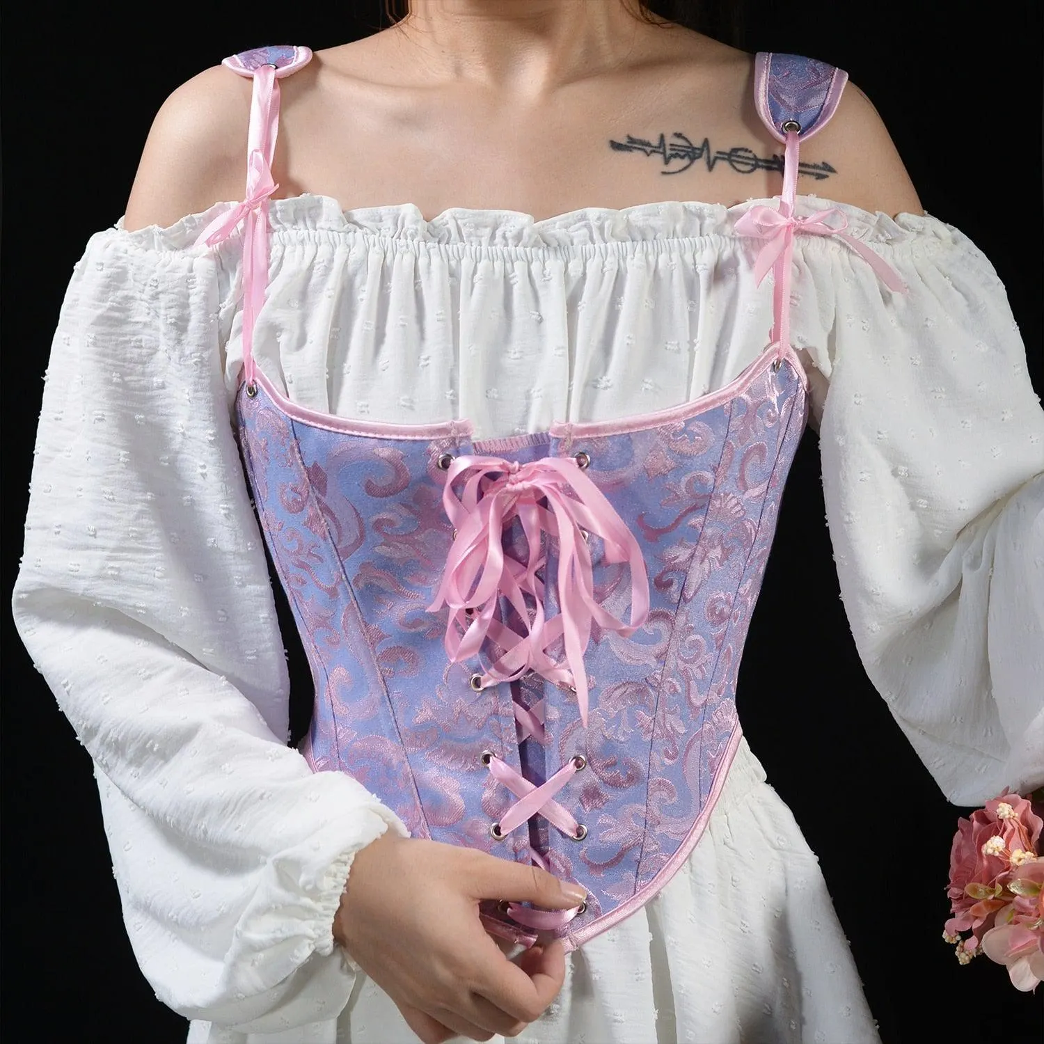 Maxct &Ribbon Detailed Corset Top