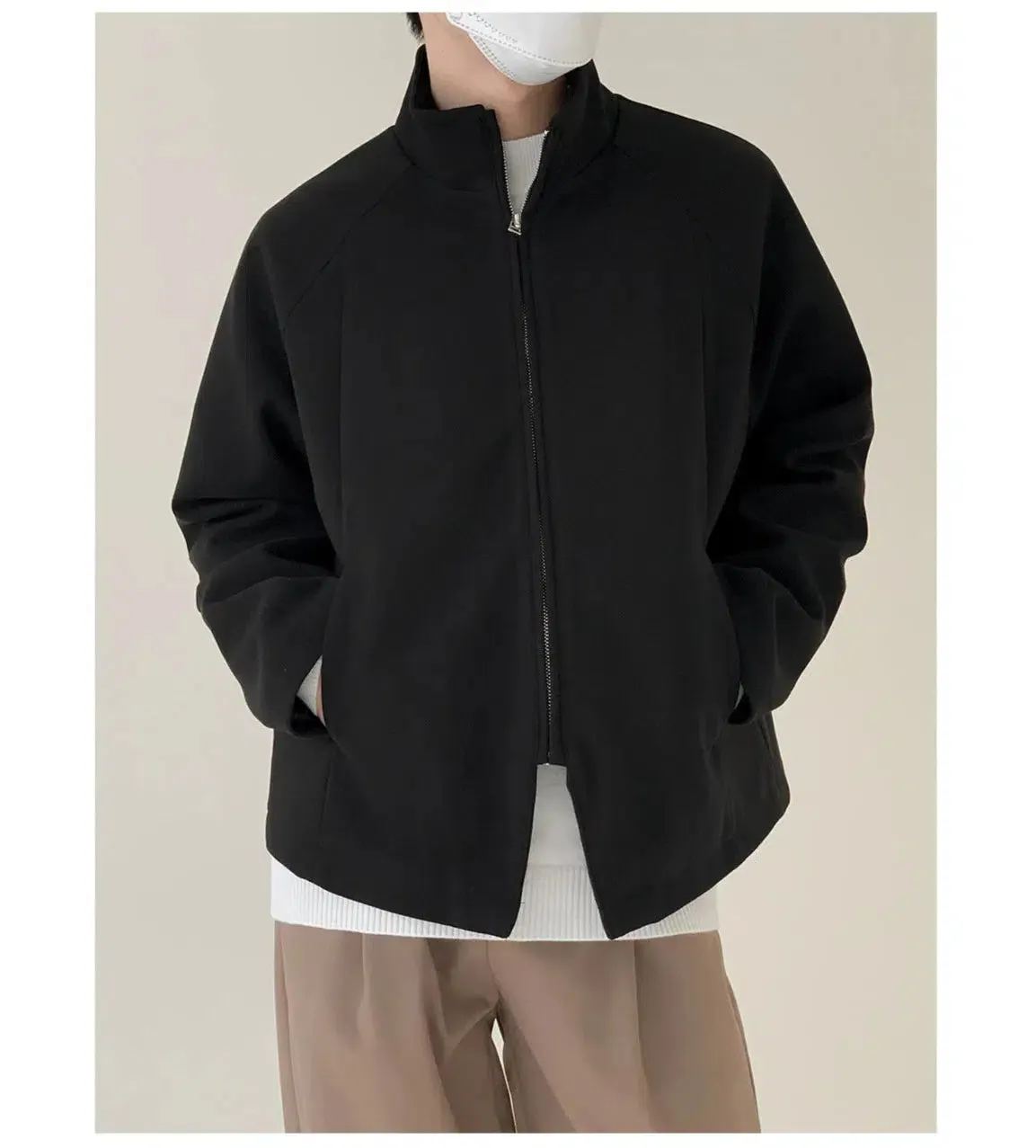 Maxct Stand-collar Woolen Jacket