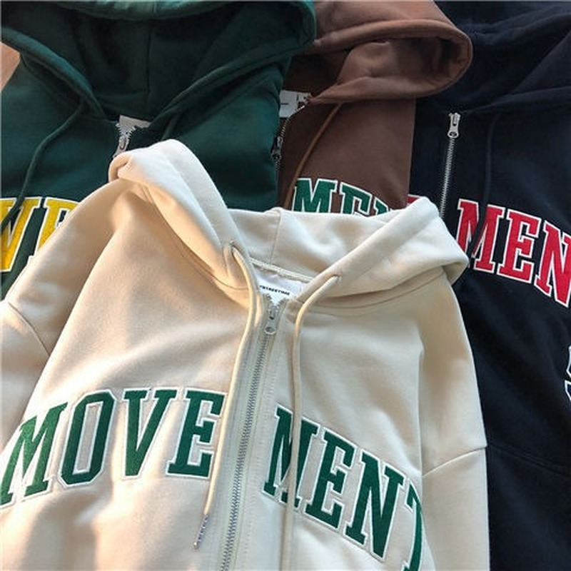 Maxct Print New Casual Top Vintage Y2K Simple Women Hoodies Korean Gray Autumn Thin Streetwear College Girls ins Lady gothic
