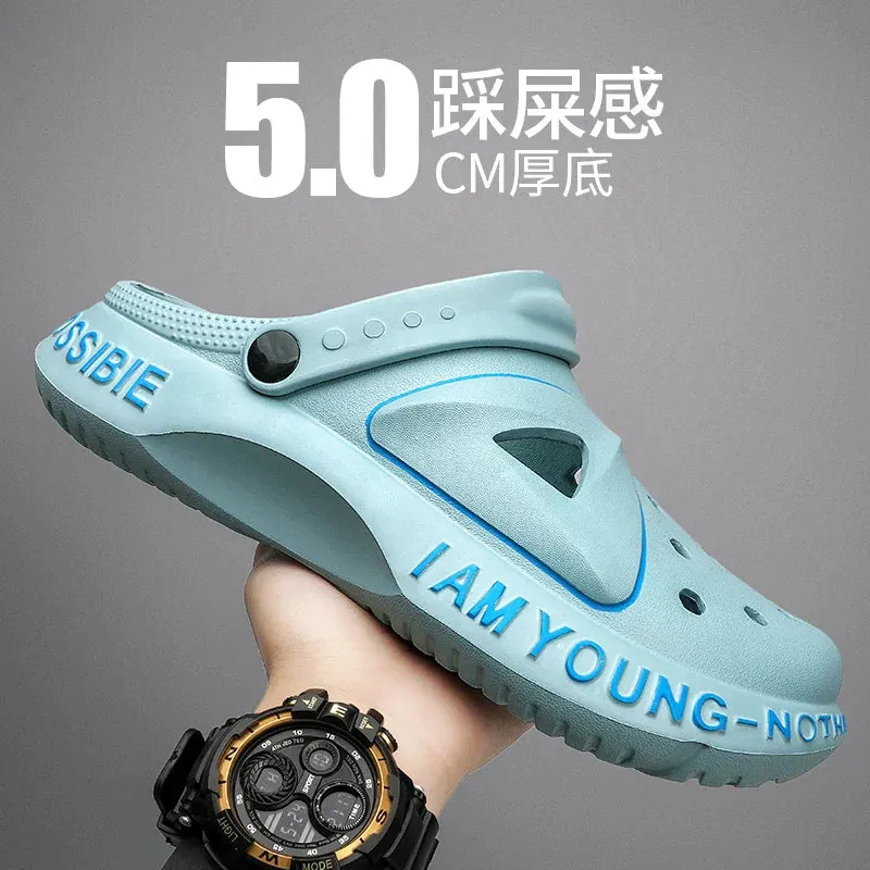Soft Bottom Outdoor Pool Shoes for Men Cave Clogs Slippers Maxct