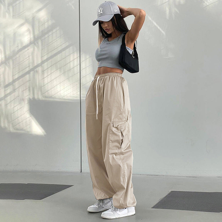 Maxct Vintage Oversized Parachute Cargo Pants