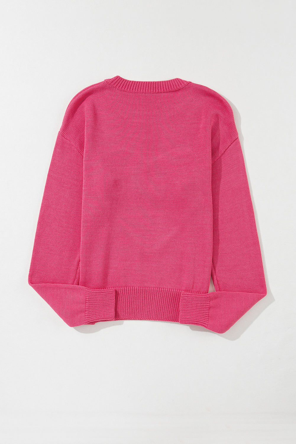 Maxct &XOXO Round Neck Drop Shoulder Sweater