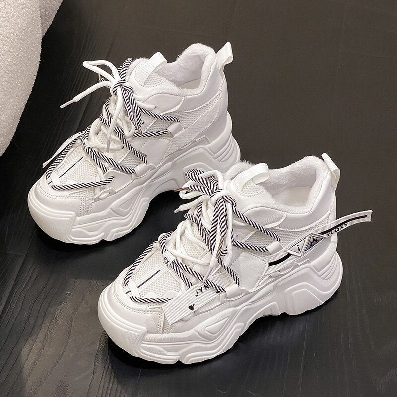 High Platform Ankle Chunky Sneakers Women Maxct