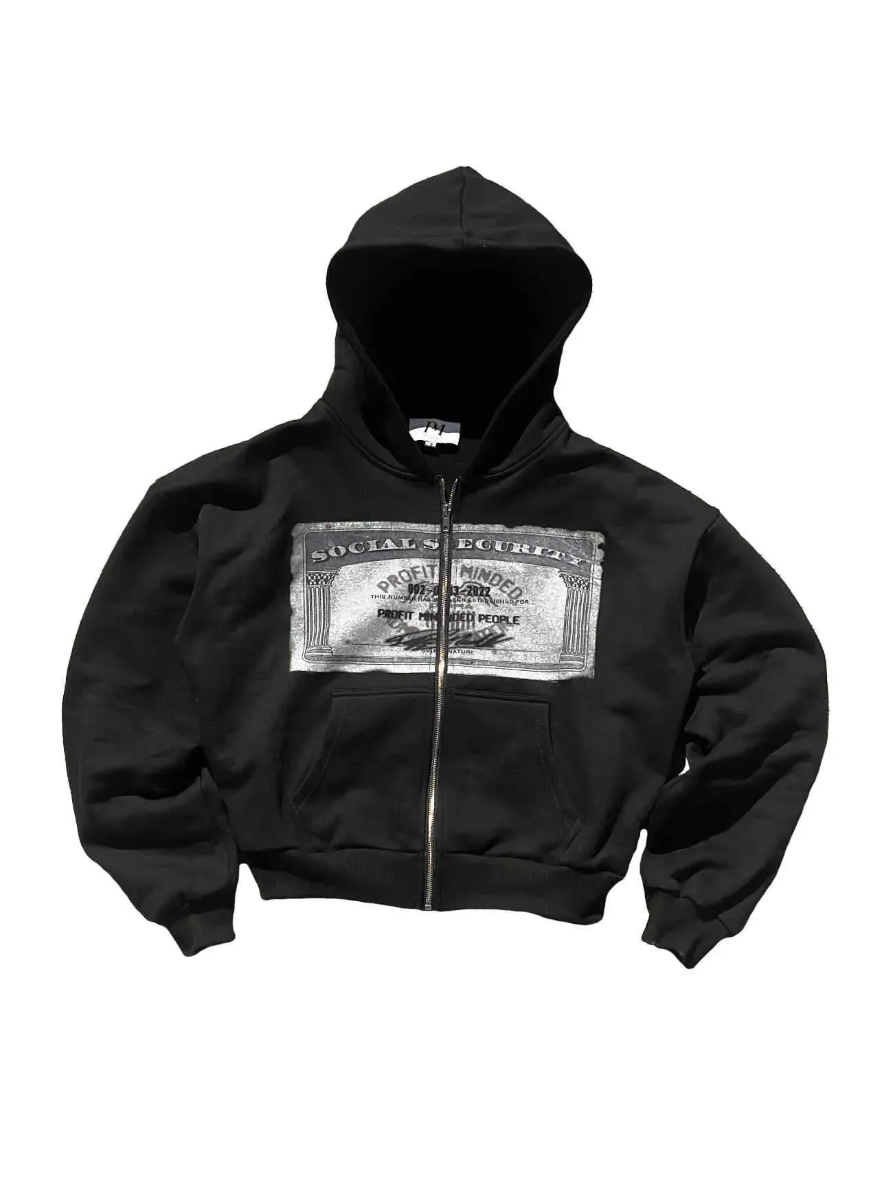 Maxct Y2k women's long sleeved hoodie oversize streetwear sweatshirt dark hip hop punk pattern printed vintage harajuku trendy wear
