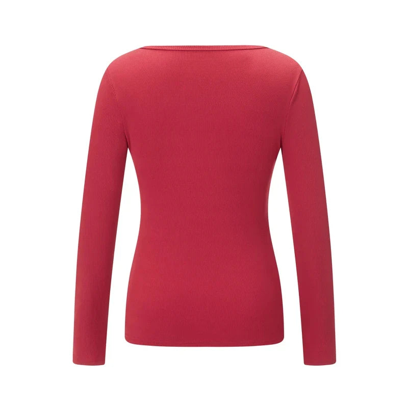 Maxct Y2K Fairy 90s Vintage V Neck Crop Tops Women 00s Retro Cottage Grunge T-shirt Autumn Ribbed Knitted Long Sleeve Slim Fit Tees
