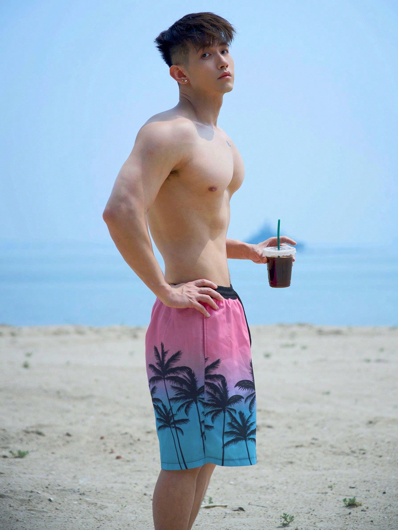 Maxct Men's Floral Print Summer Shorts Perfect For Vacation Outfits