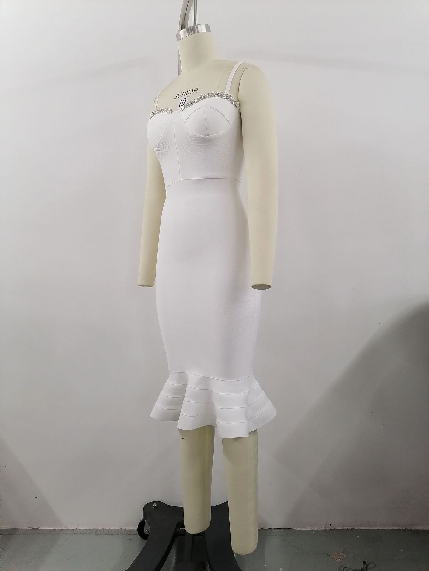 Women's Christmas Dress Autumn Women's Design Sense Diamond Bandage Dress Elegant Fishtail Dress