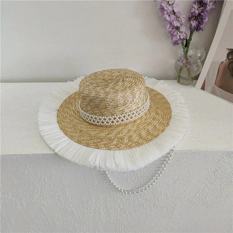 Maxct Sun Hat Fashion Wind Straw Women's Burrs Straw Hat