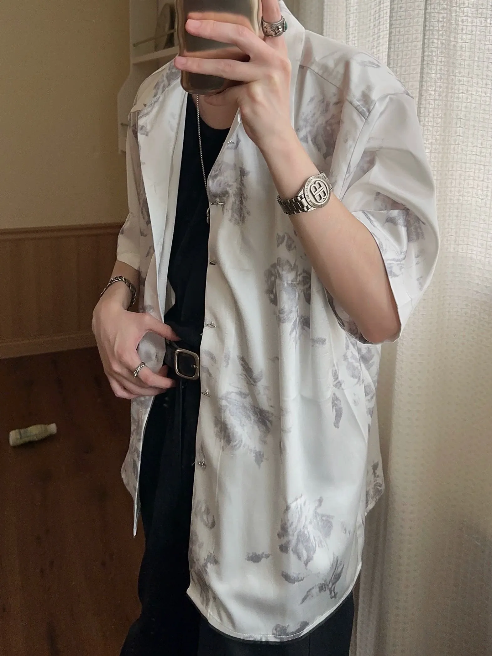 JM Summer Satin Shirt Maxct