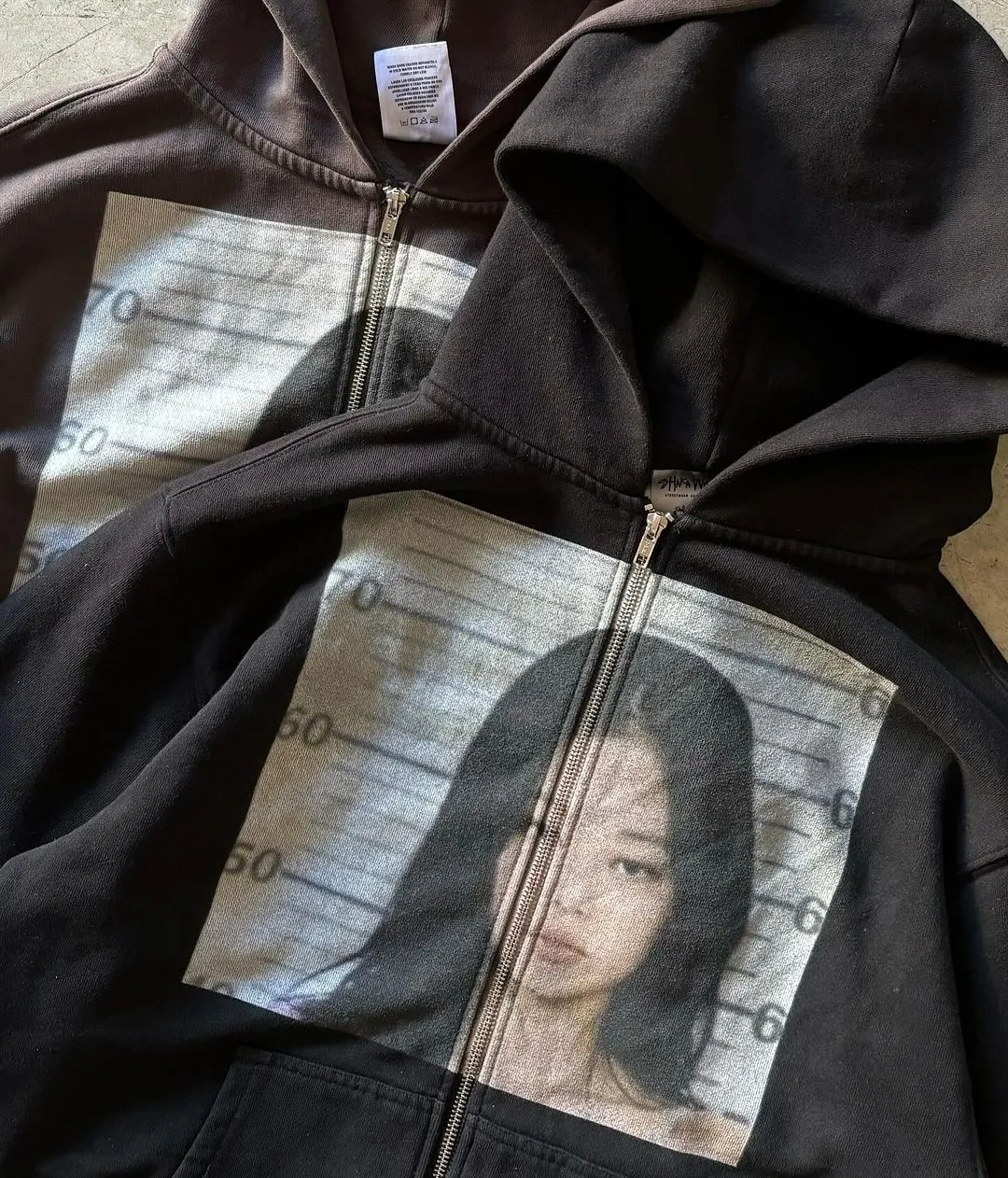 New Retro Large Print Zipper Hoodie Streetwear Men and Women Streetwear Hip Hop Loose Harajuku Korean Casual Hooded Sweatshirt