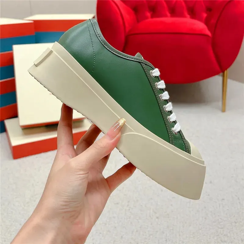 Platform Sneakers Round Toe for Women Maxct