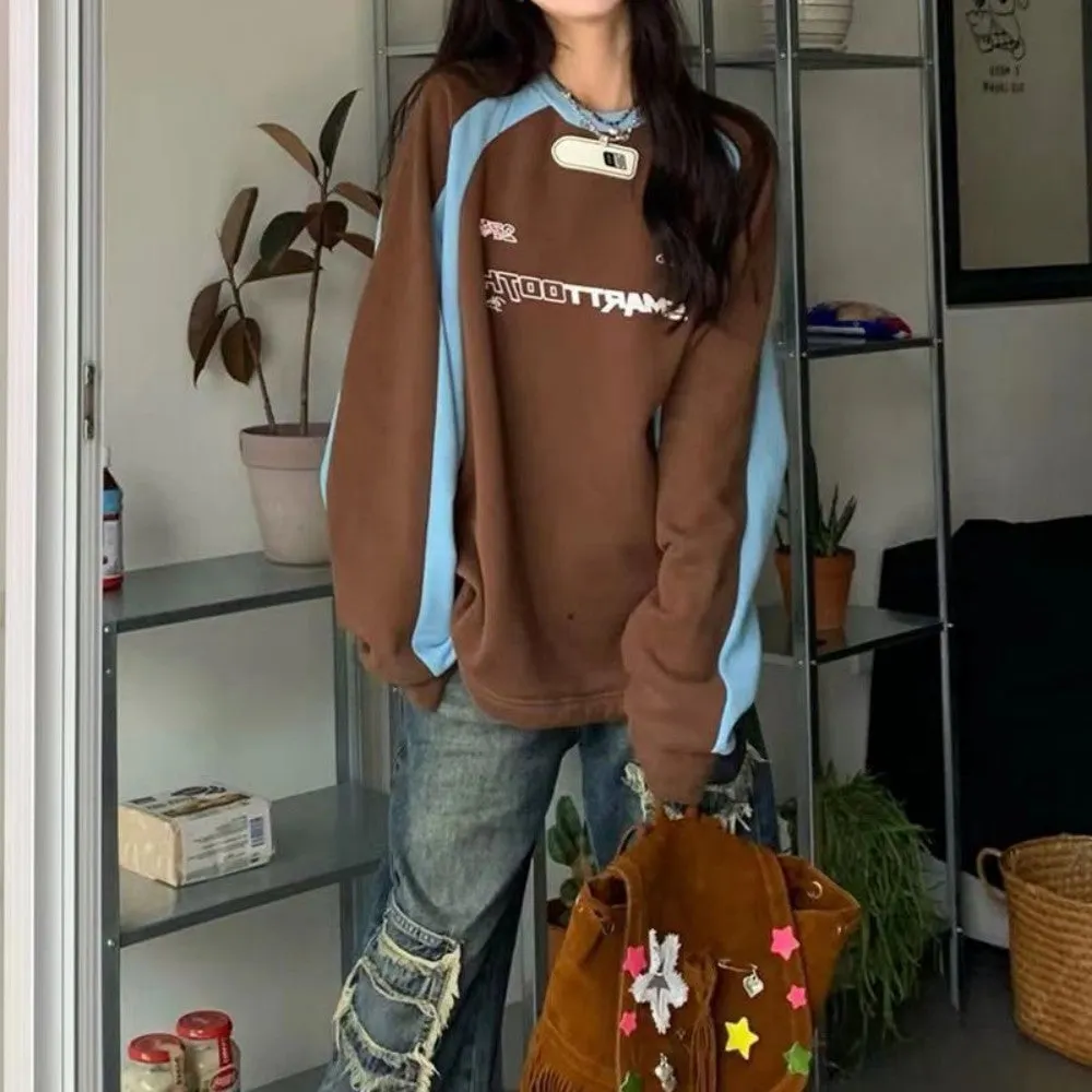 Maxct Vintage Print Raglan Sweatshirt