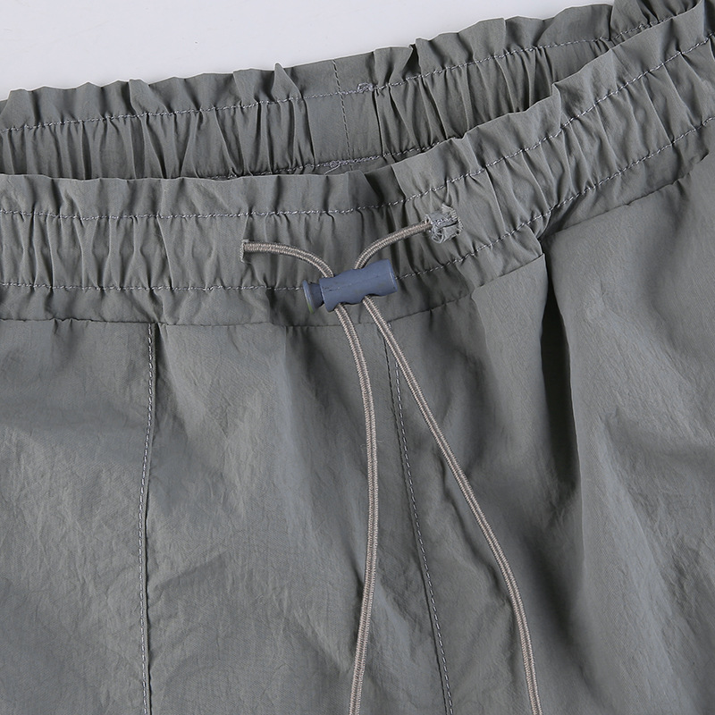 Low-rise Straight-leg Multi-pocket Overalls Pants