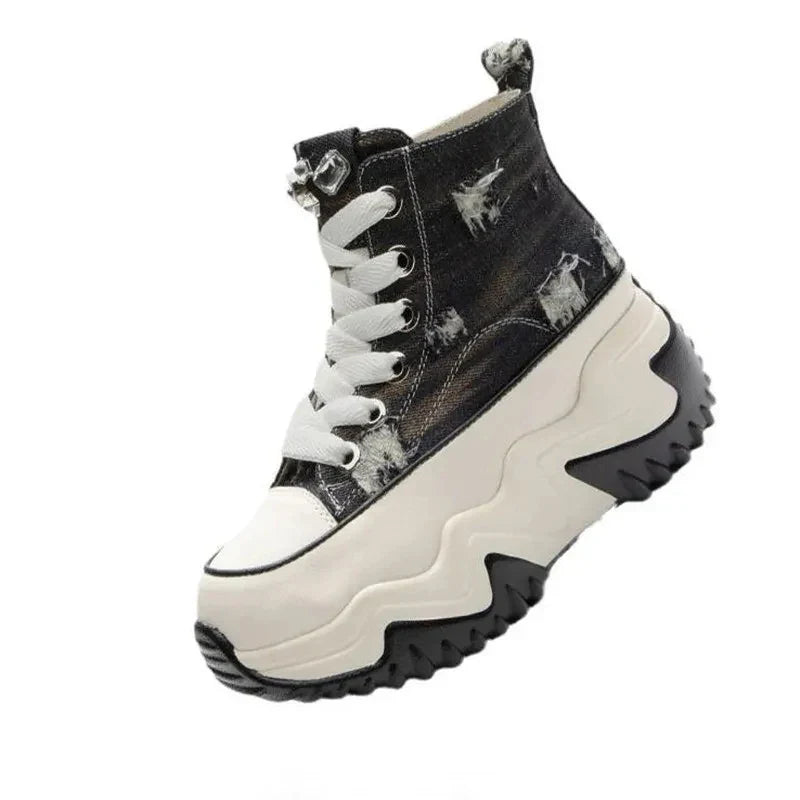 7cm Canvas Platform Sneakers Maxct