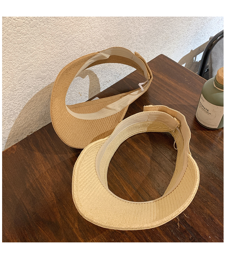 No Top Women's Summer Sun-Proof Travel Fashion Cover Face Straw Hat