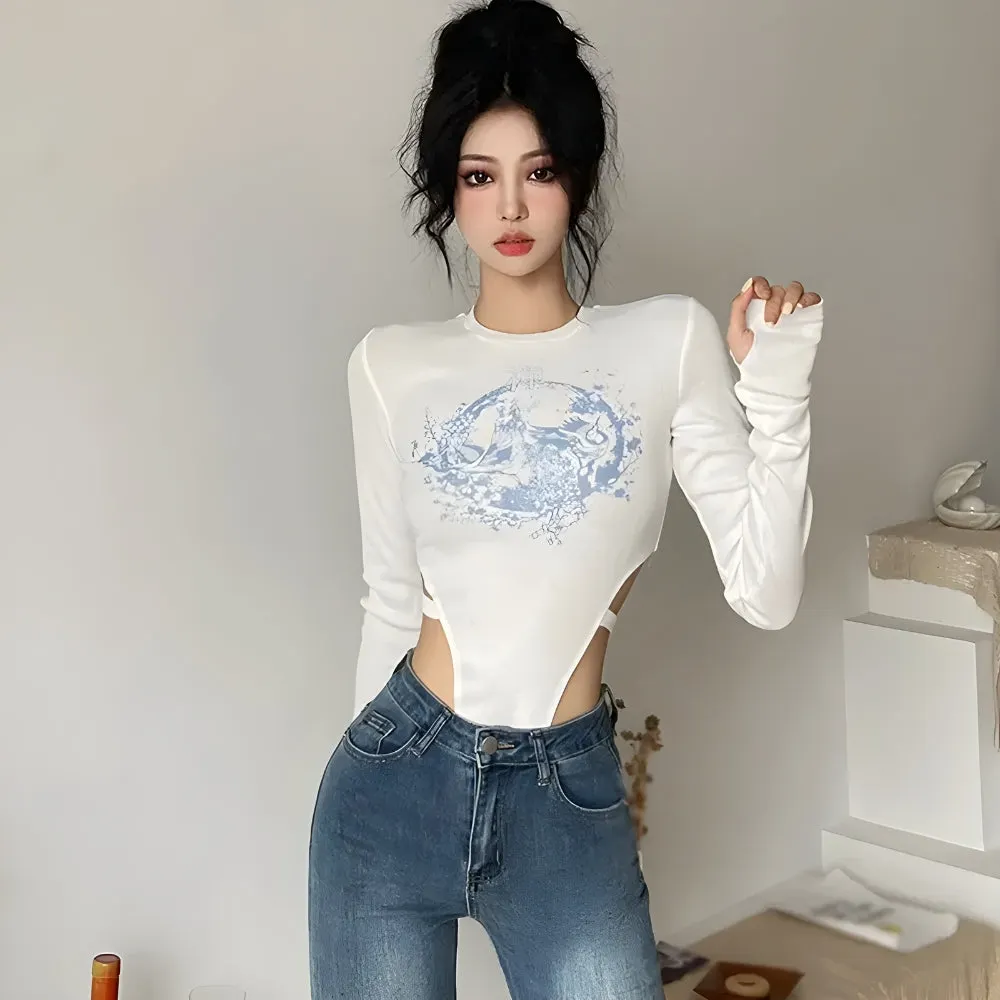 Maxct &Mythology Figure Printed Bodysuit