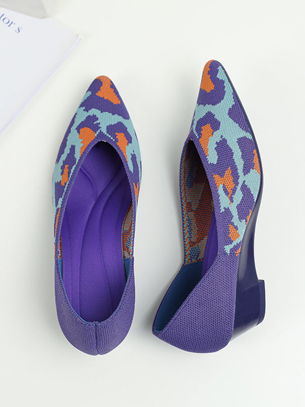 Urban Woven Multi-Color Casual Low Heels Shoes Maxct