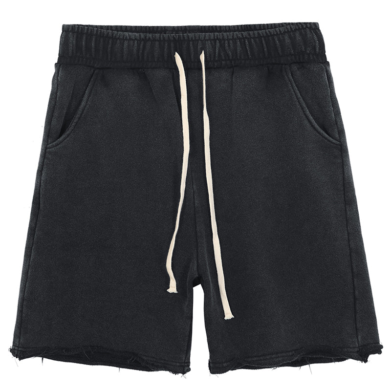 Maxct Raw Edge Loose Casual Shorts