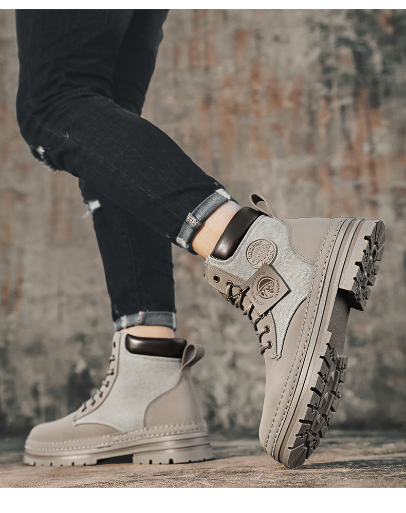Winter Leather Work Boots: Casual Luxury for Men - true deals club