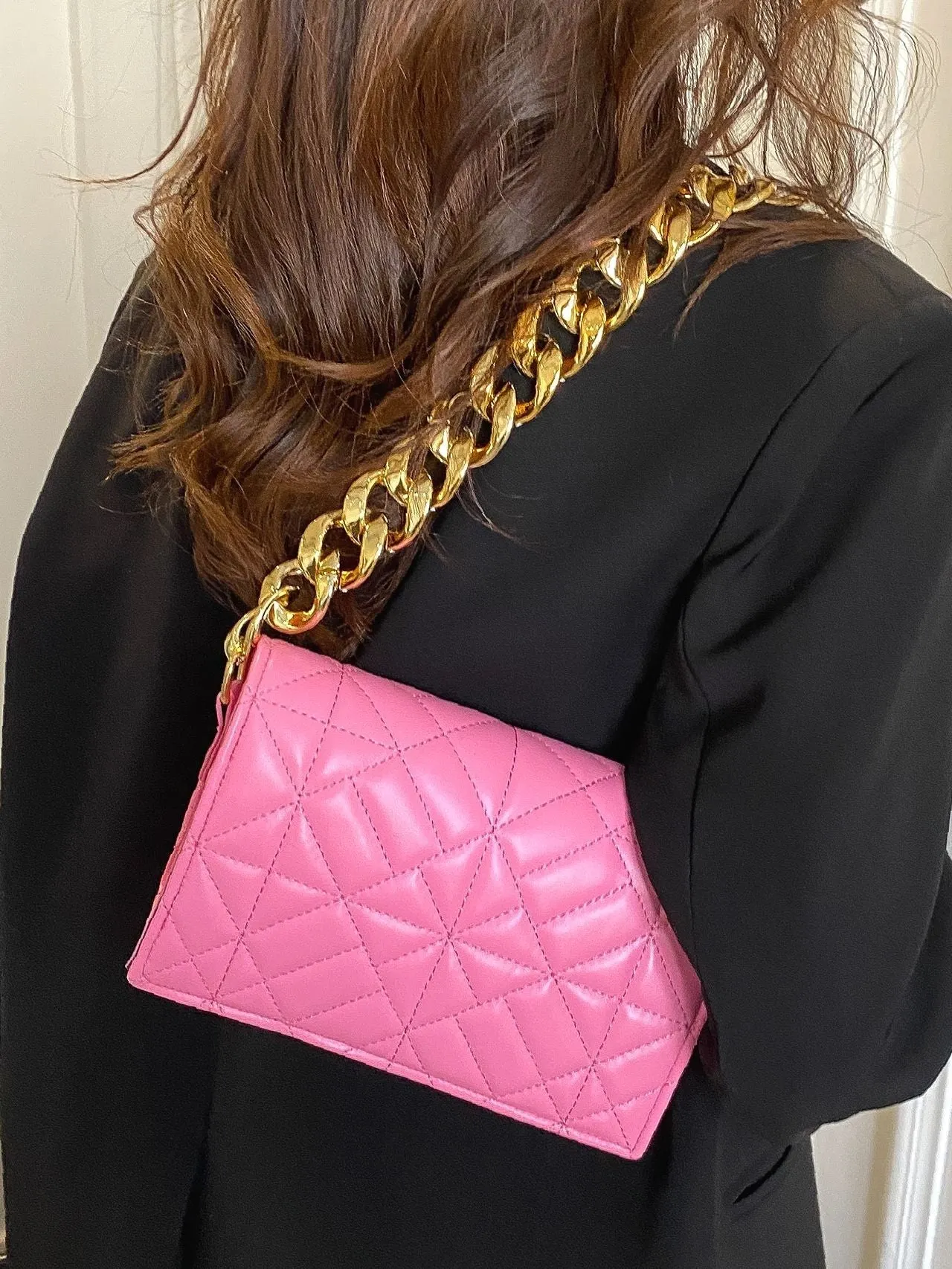 Bag For Love - Quilted Chain Square Bag  - Women Maxct Bags