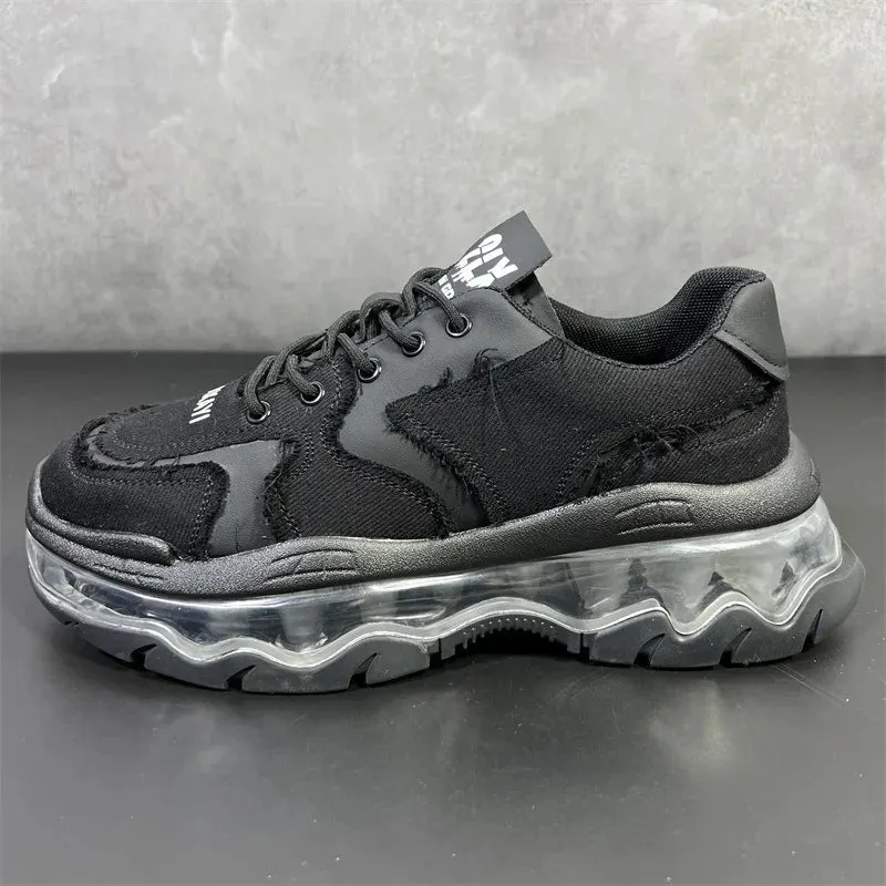 Height Increased Air Cushion Platform Sneakers for Men Maxct