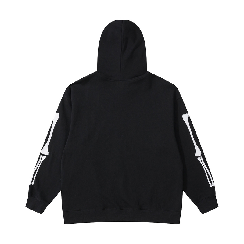 Cosmic Love Skeleton Hoodie: Retro Street Vibes with Earthly Affection for Men - true deals club