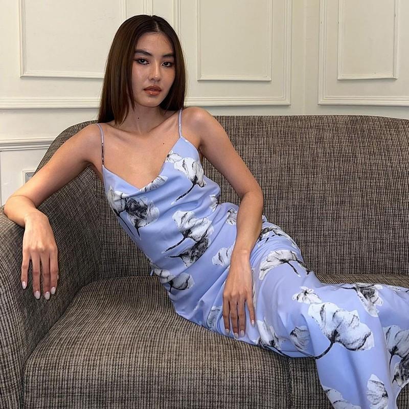 Maxct Style Hot Women's 2024 Summer New Fashion Printing Sexy Backless Lace Dress Foreign Trade Wholese - Image 4