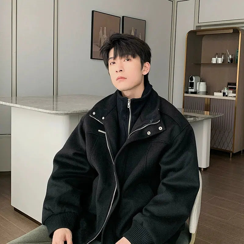 Maxct Thickened Two-piece Turtleneck Cotton Jacket
