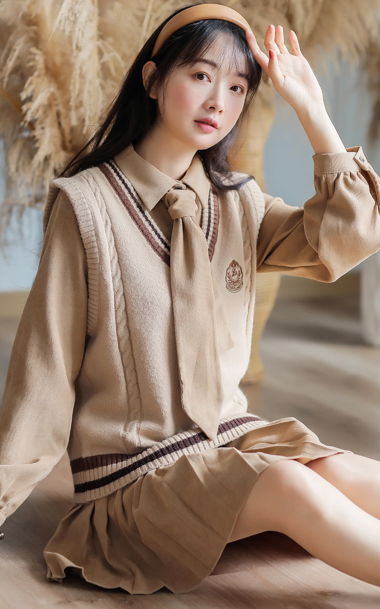 Prep School Vest & Dress Set Maxct