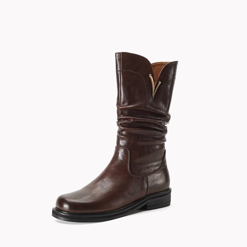 Womens Fold Mid Calf Western Boots Maxct