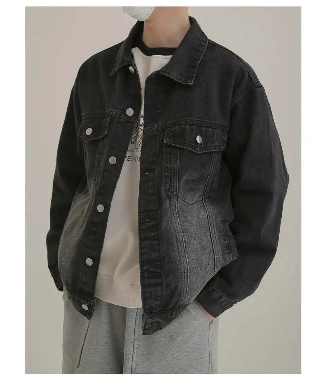 Maxct Basic Washed Denim Jacket