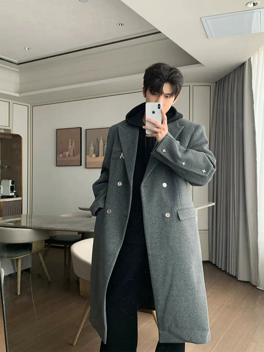 Maxct Long Double-breasted Wool Coat
