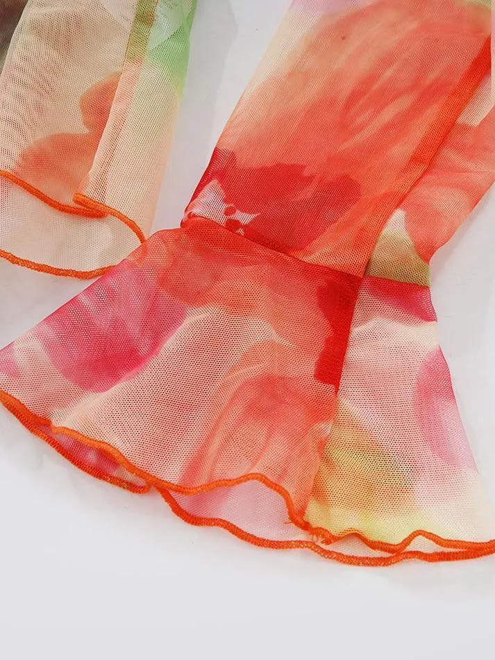 Maxct Plunge V Neck Chiffon Blouse