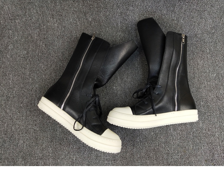 Fashion Men Women High-top Black Sneakers - true deals club