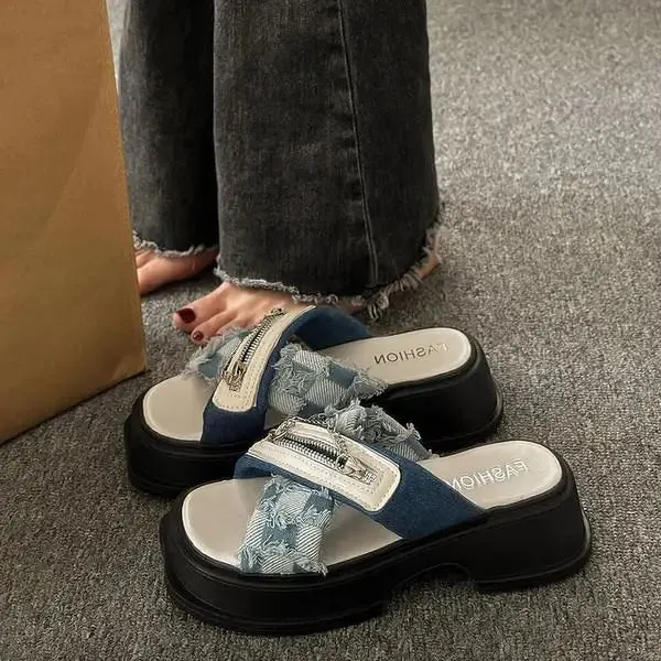 Luxury Platform Wedge Sandals for Women Maxct