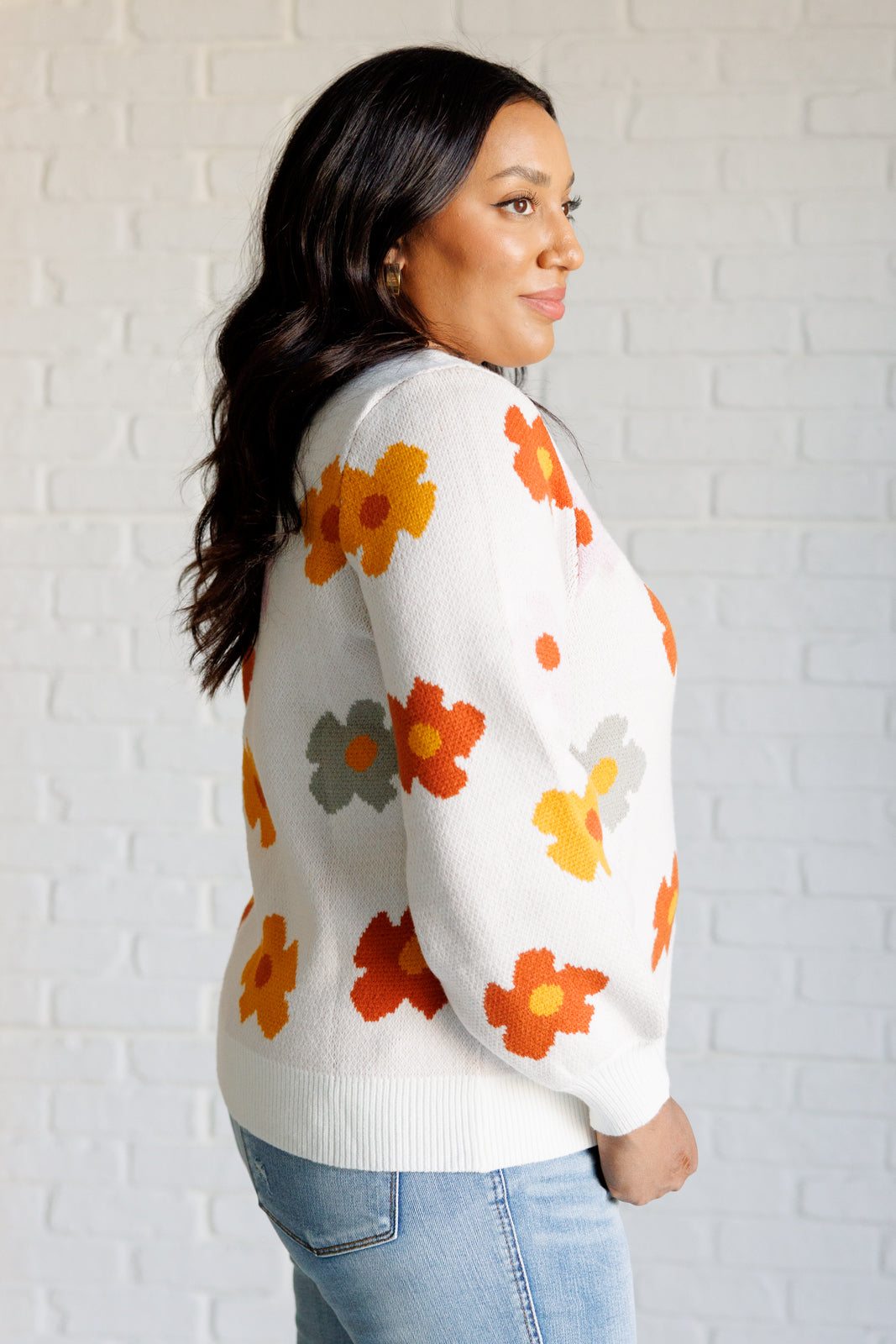 Maxct &Falling Flowers Floral Sweater