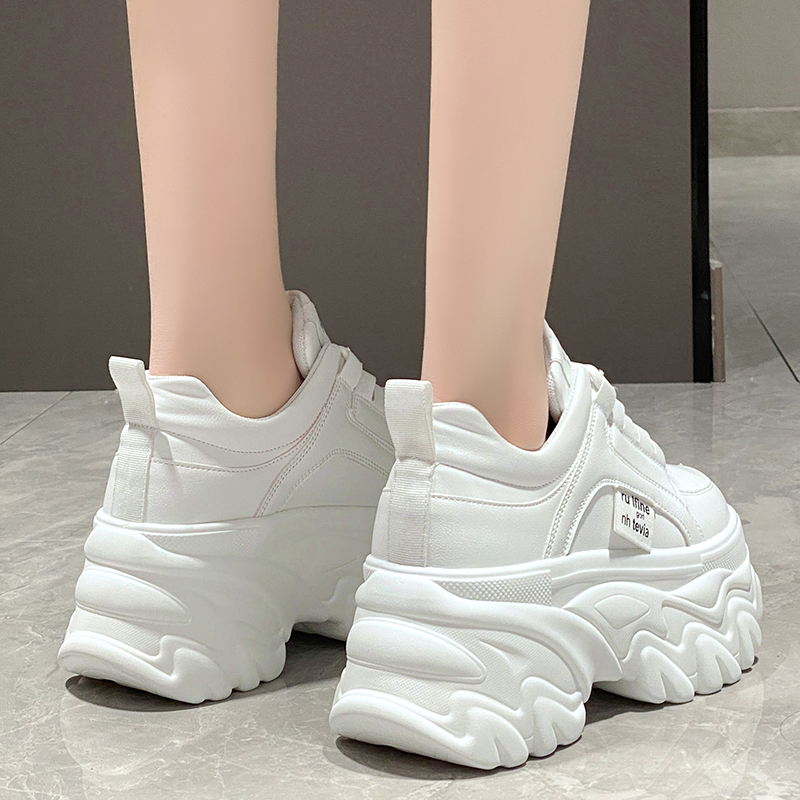 Platform Sneakers Women Spring Autumn PU Leather - true deals club