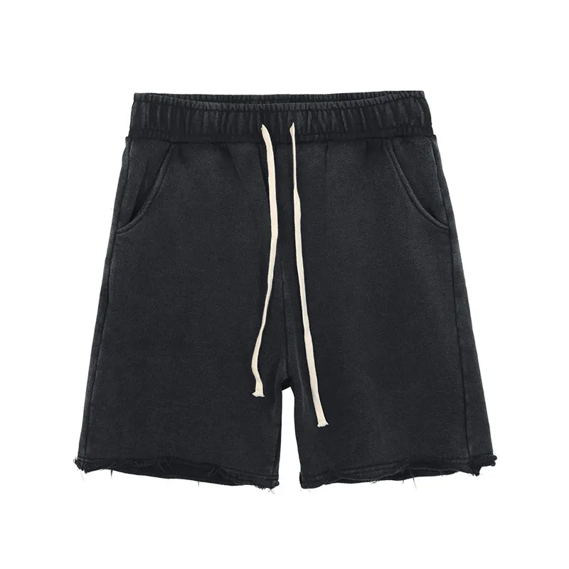 Maxct Raw Edge Loose Casual Shorts