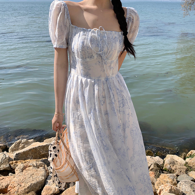 Porcelain Sketch Midi Dress Maxct