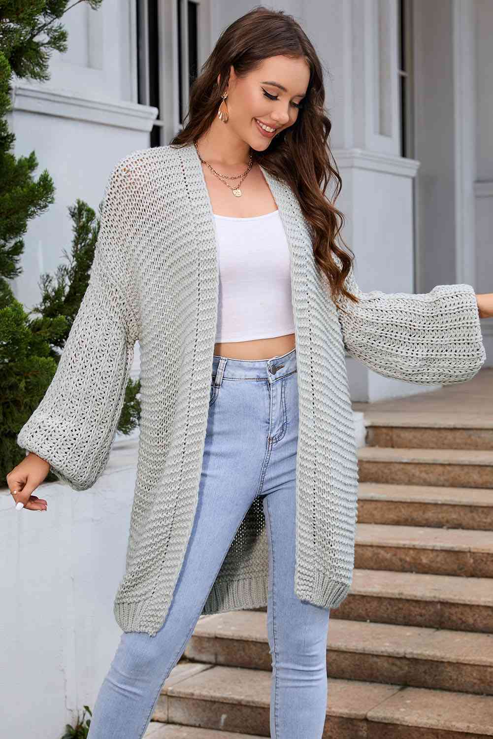 Maxct &Open Front Longline Cardigan