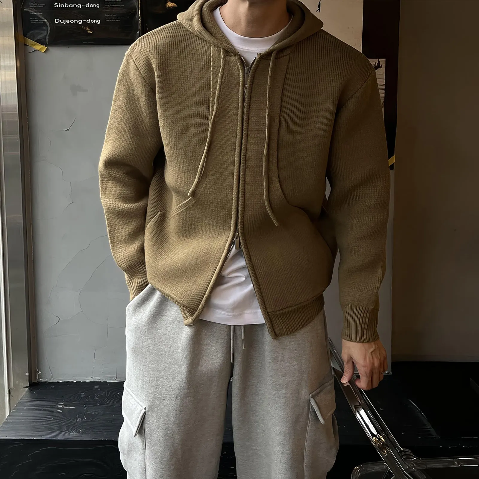 Maxct Full Zip Hooded Sweater Jacket